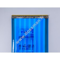 rideau à lanières 200mmx2mm transparentes bleues