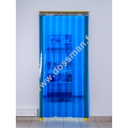 Porte à lanière 200x2 transparente bleue