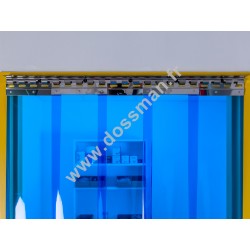 Porte à lanière 200mmx2mm transparente Bleue  SUR MESURE