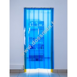 Porte à lanières 200x2mm transparentes Bleues