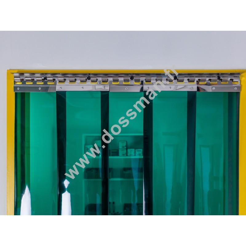 Porte à lanières 200x2mm, vert transparent, SUR-MESURE