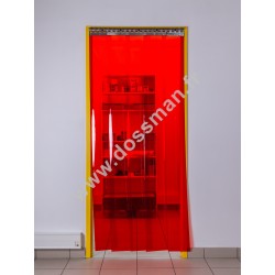 Porte à lanière 200x2 transparente Rouge 