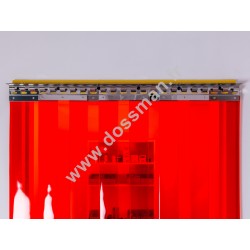 Porte à lanière 200x2 transparente Rouge 