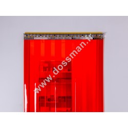 Porte à lanière 200x2 transparente Rouge 