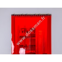 Porte à lanière 200x2 transparente Rouge 