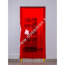 Porte à lanière 200x2 transparente Rouge 