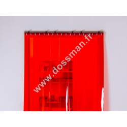 Porte à lanière 200x2 transparente Rouge 