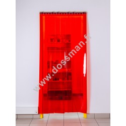 Porte à lanière 200x2 transparente Rouge 