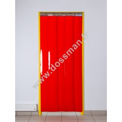 Porte à lanière 200x2 Opaque Rouge 