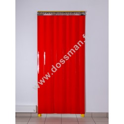 Porte à lanière 200x2 Opaque Rouge 