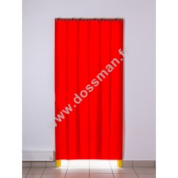 Porte à lanière 200x2 Opaque Rouge 