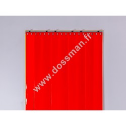 Rideau à lanière 200x2 Opaque Rouge Corail