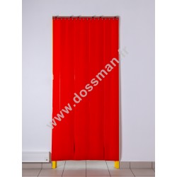 Porte à lanière 200x2mm Opaque Rouge Corail