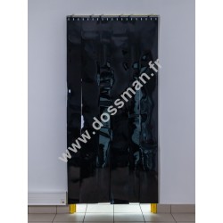 Porte à lanière 200x2 Opaque Noire 