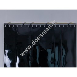 Porte à lanière 200x2 Opaque Noire SUR MESURE