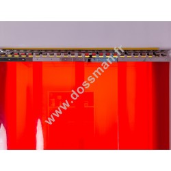 Porte à lanière 300x2 Soudure ignifugée Rouge 