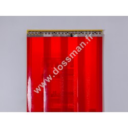 Porte à lanière 300x2 Soudure ignifugée Rouge 