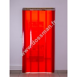 Porte à lanière 300x3 transparente Rouge 