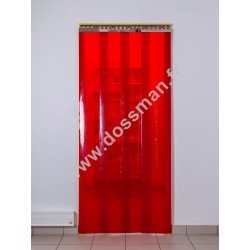 Porte à lanière 300x3 transparente Rouge 