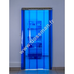 Porte à lanière 300x3 transparente Bleue 