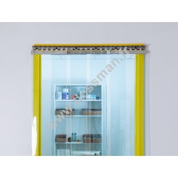 Porte à lanière 300x3 transparente (-25°C) frigorifique 