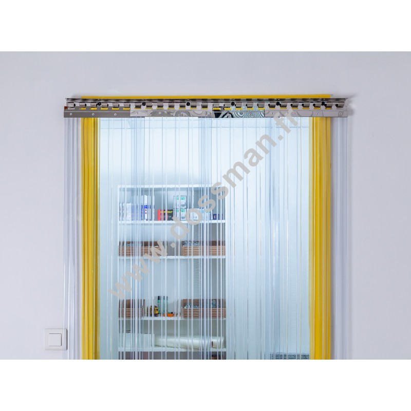 Porte à lanière 300x3 Transparent Confort+ Positiv Non ignifugé Transparent Traffic SUR MESURE