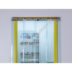 Rideau à lanière 300x3 transparente passage intensifs frigo (-25°C)