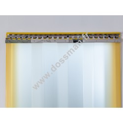 Porte à lames PVC souple de 300x3 Translucide Mate