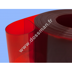 Rouleau de lame PVC 200 x 2 Transparent positive Rouge