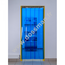 Rouleau de lame PVC 200 x 2 Transparent positive Bleue