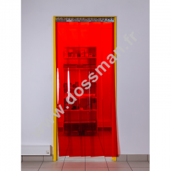 Rouleau de lame PVC 200 x 2 Transparent positive Rouge