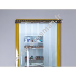 Rideau à lanières PVC Transparentes 200x2mm ignifugées M2
