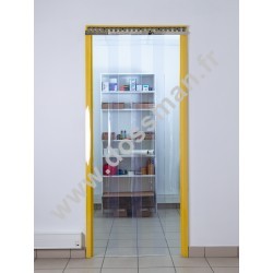 Porte à lamelle 300x3mm transparente ignifugée M2