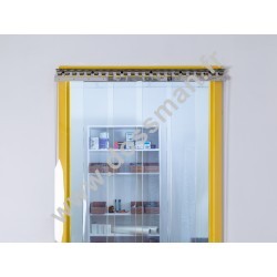 Porte à lanière 300x3 transparente ignifugée M2