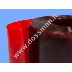 Rouleau 50m lanière 300 x 3 Transparent Rouge