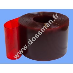 Rouleau 50m lanière 300 x 3 Transparent Rouge