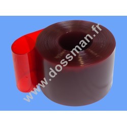 Rouleau 50m lanière 300 x 3 Transparent Rouge