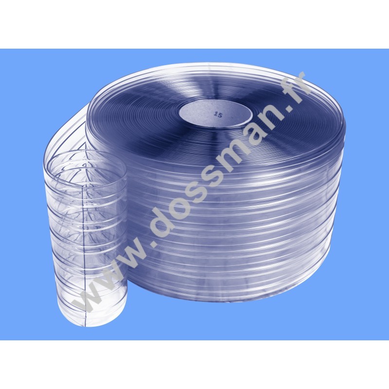 Rouleau 300x3 mm Transparent Nervuré